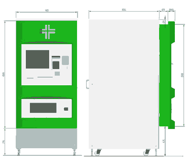 Dimensions vending machine Pharmapoint24